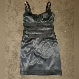 Black Halter Sheath Mini Dress for Cocktail